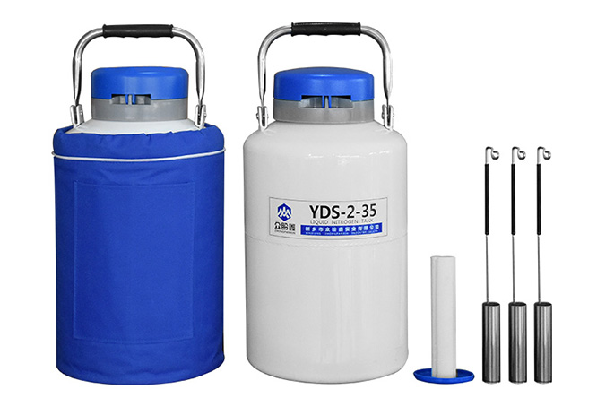 L liquid nitrogen container